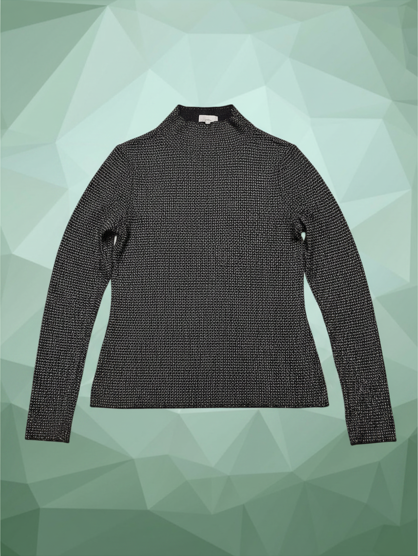 H&M fekete-fehér mintás hosszú ujjú felsõ