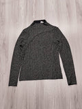 H&M fekete-fehér mintás hosszú ujjú felsõ