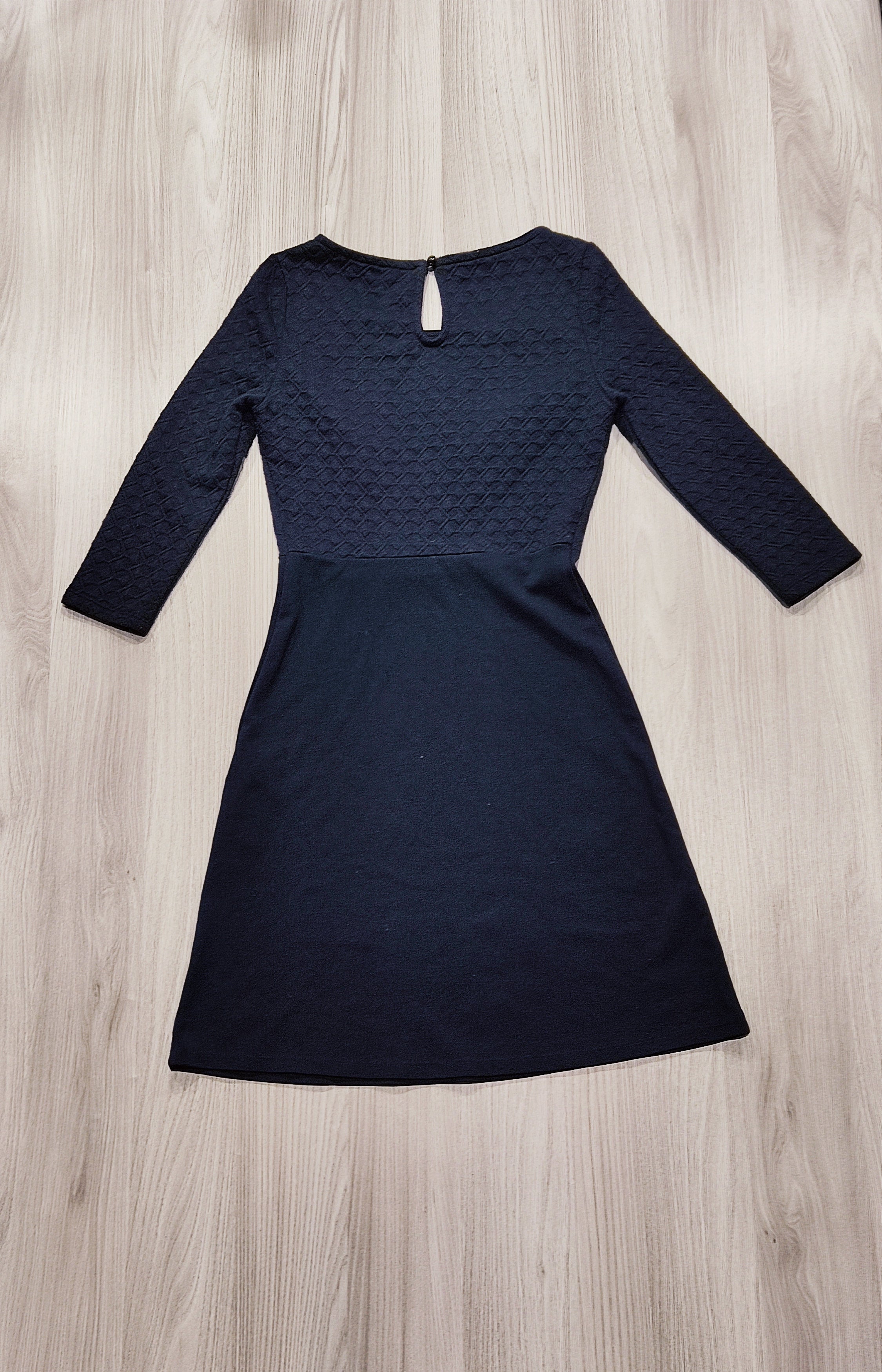 Orsay sötétkék texturált egyberuha