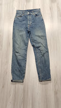 H&M világoskék felhajtott mom jeans