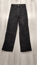 Dr. Denim fekete wide leg farmer