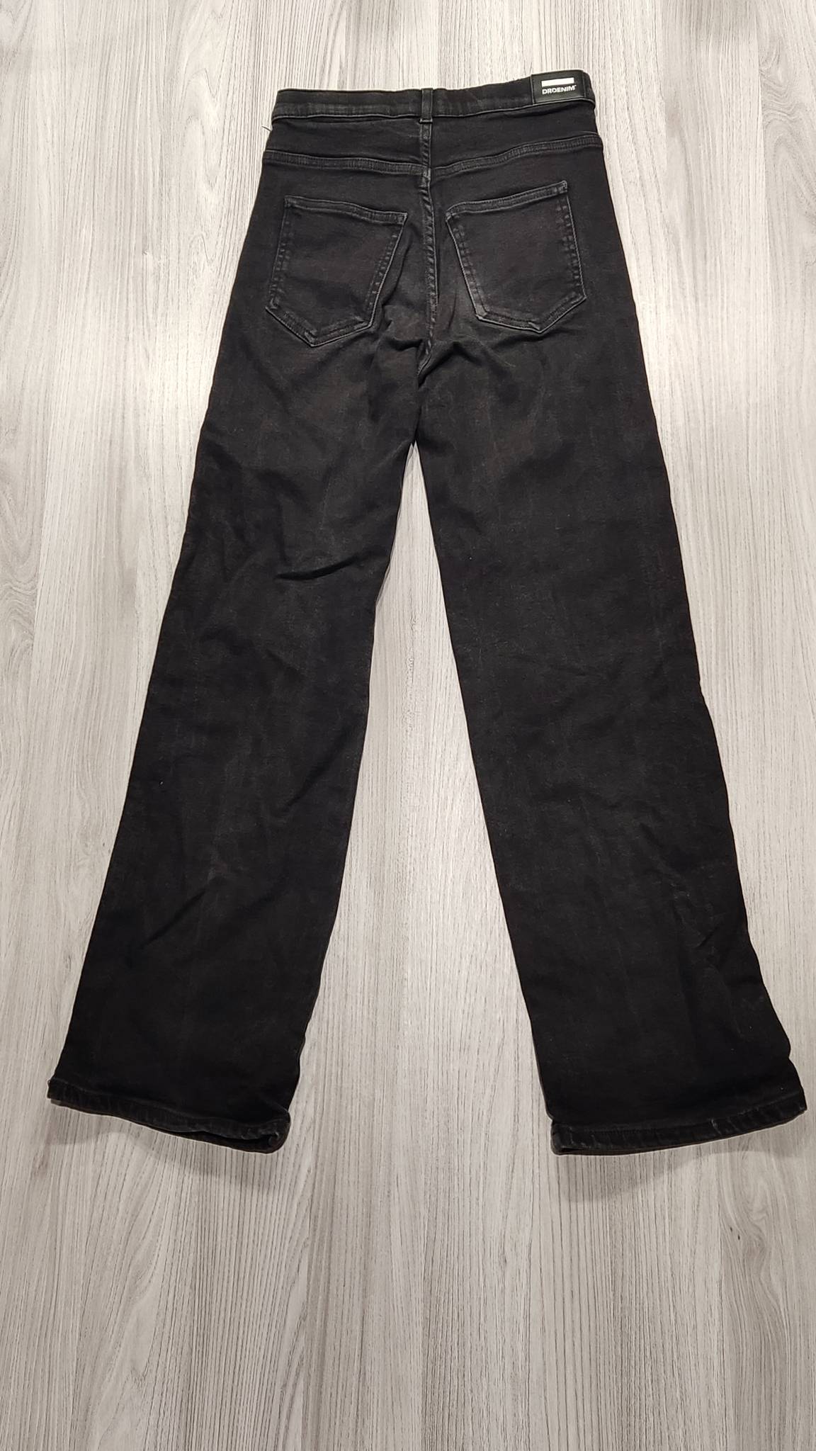 Dr. Denim fekete wide leg farmer