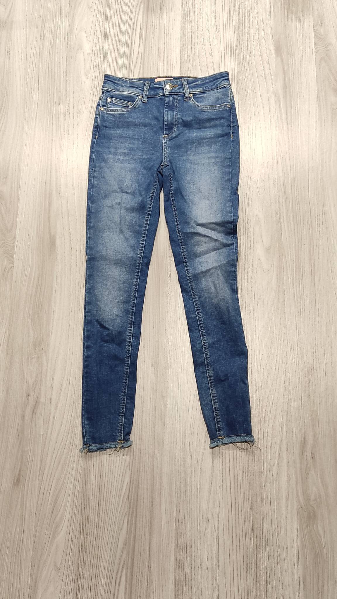 Only kék skinny farmer rojtos szárvéggel