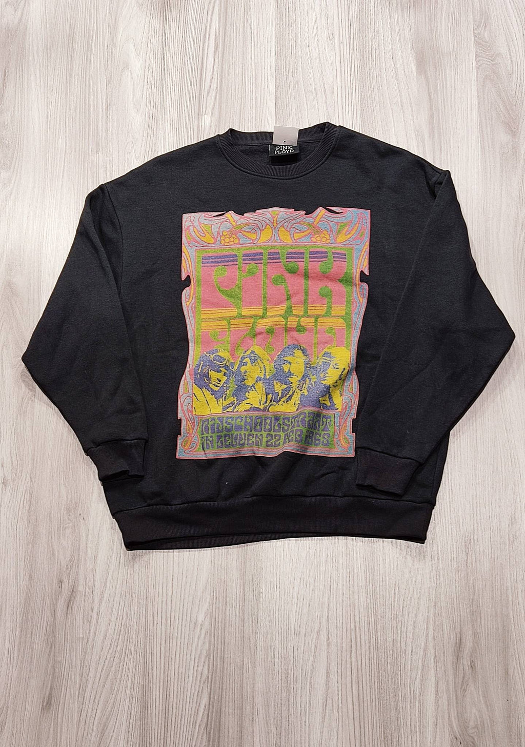Pink Floyd fekete mintás pulóver