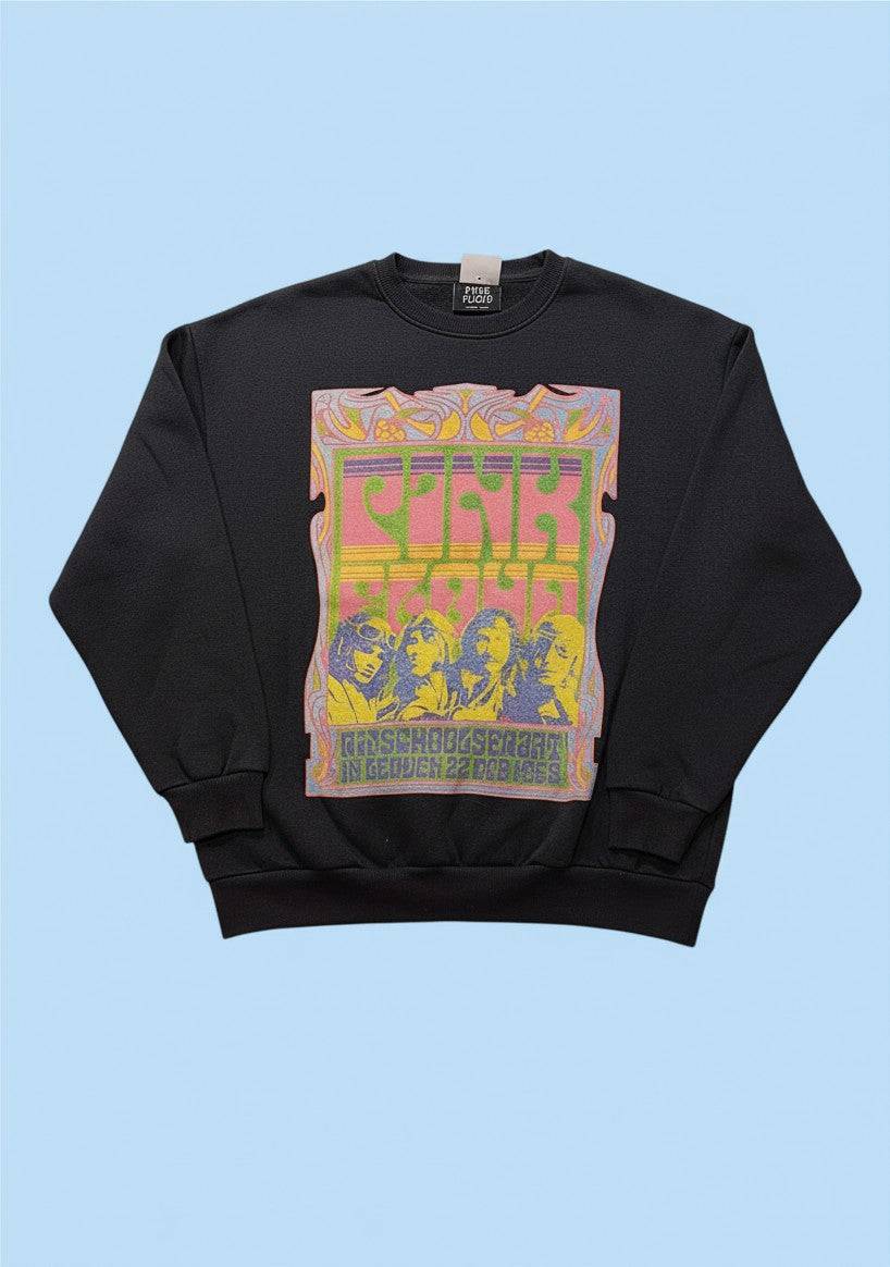 Pink Floyd fekete mintás pulóver