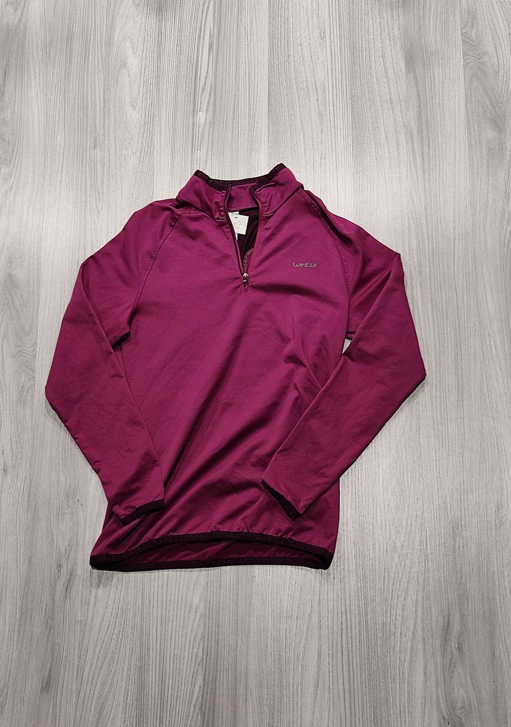 Decathlon lila félcipzáras pulóver