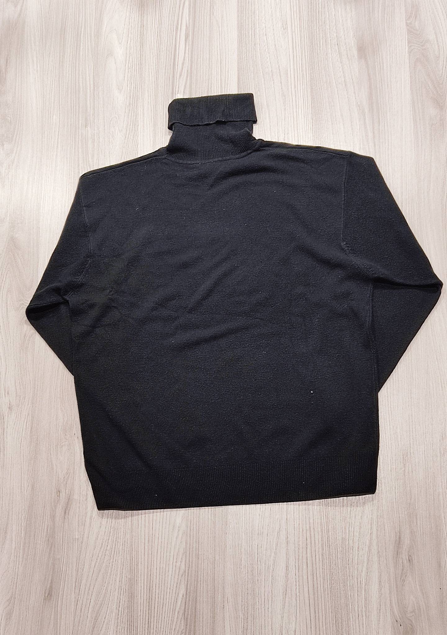 Cashmere-Feeling fekete garbó pulóver
