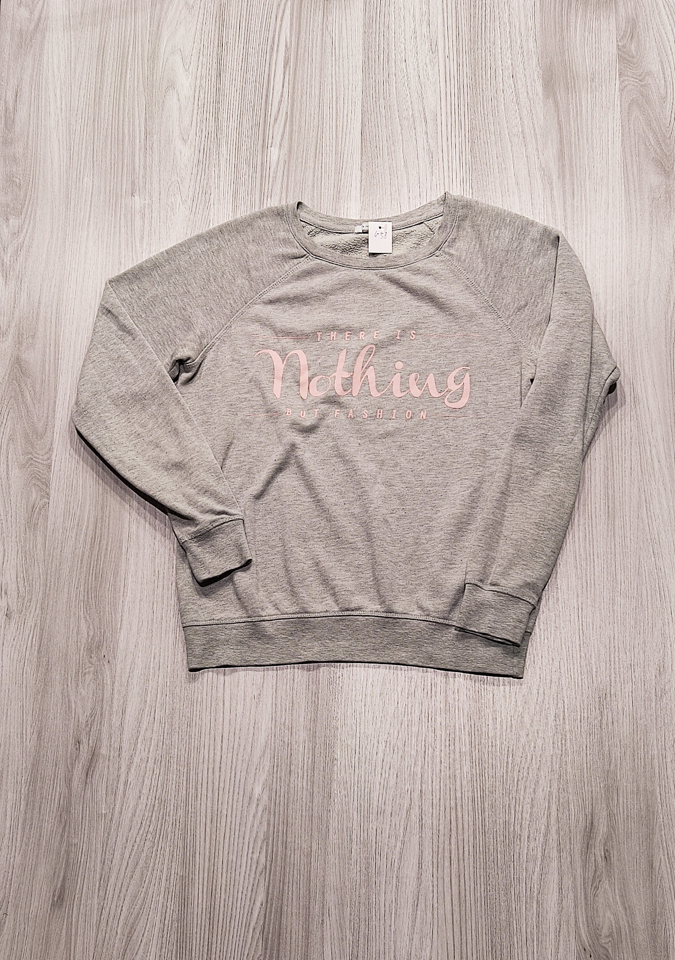 Amisu szürke "Nothing but fashion" pulóver