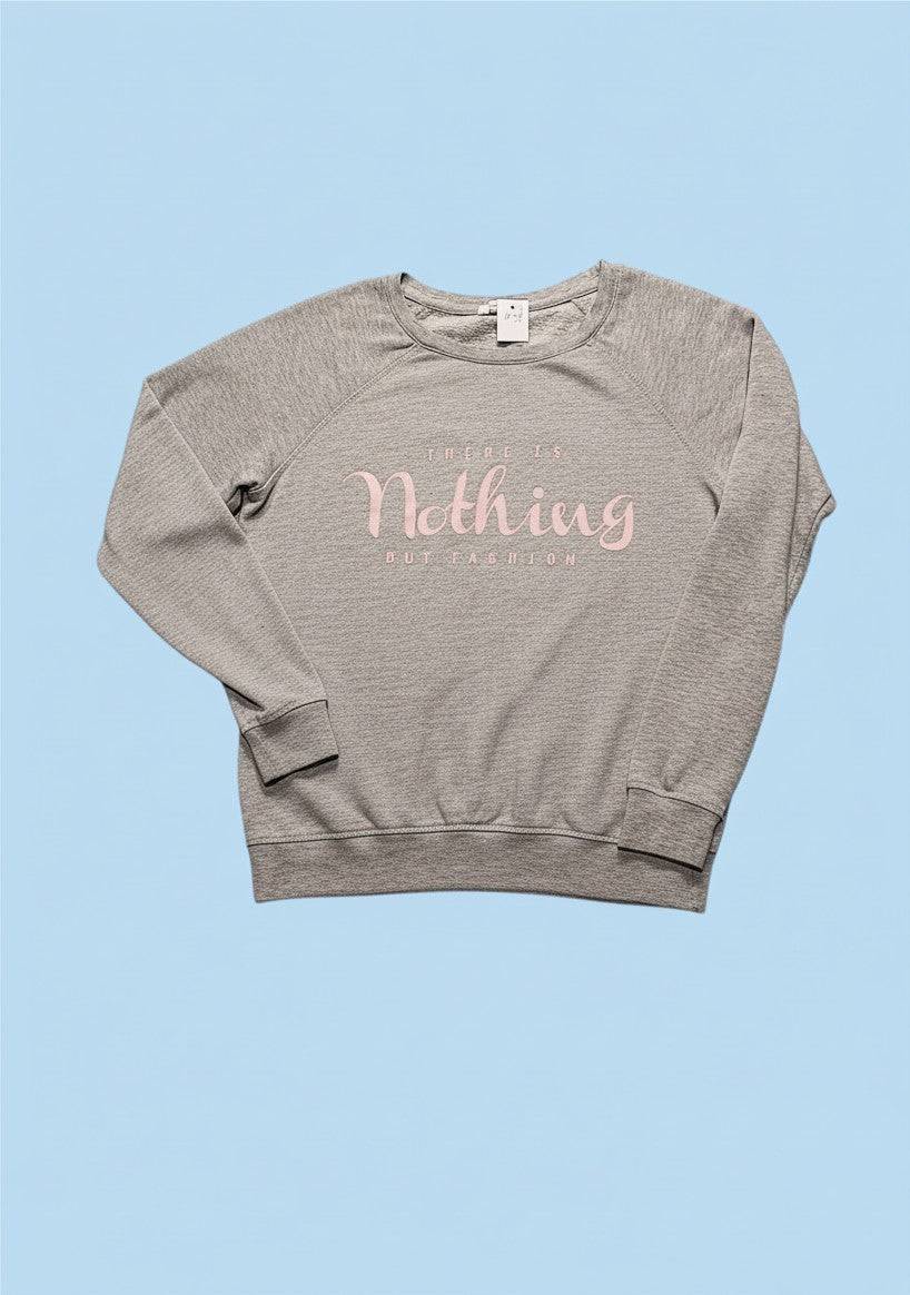 Amisu szürke "Nothing but fashion" pulóver
