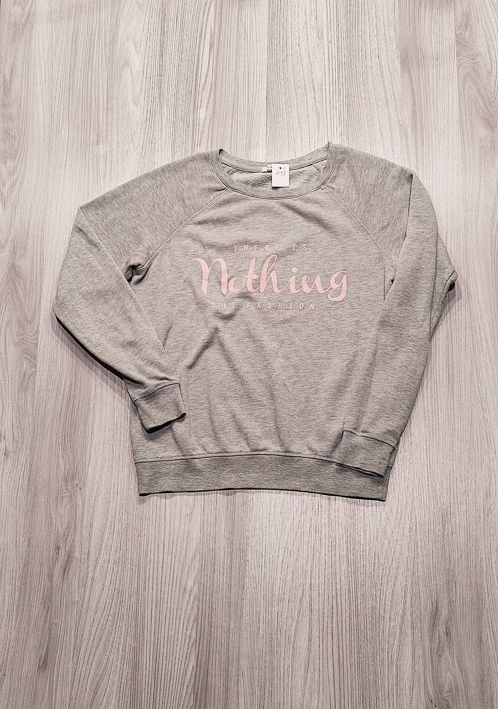 Amisu szürke "Nothing but fashion" pulóver