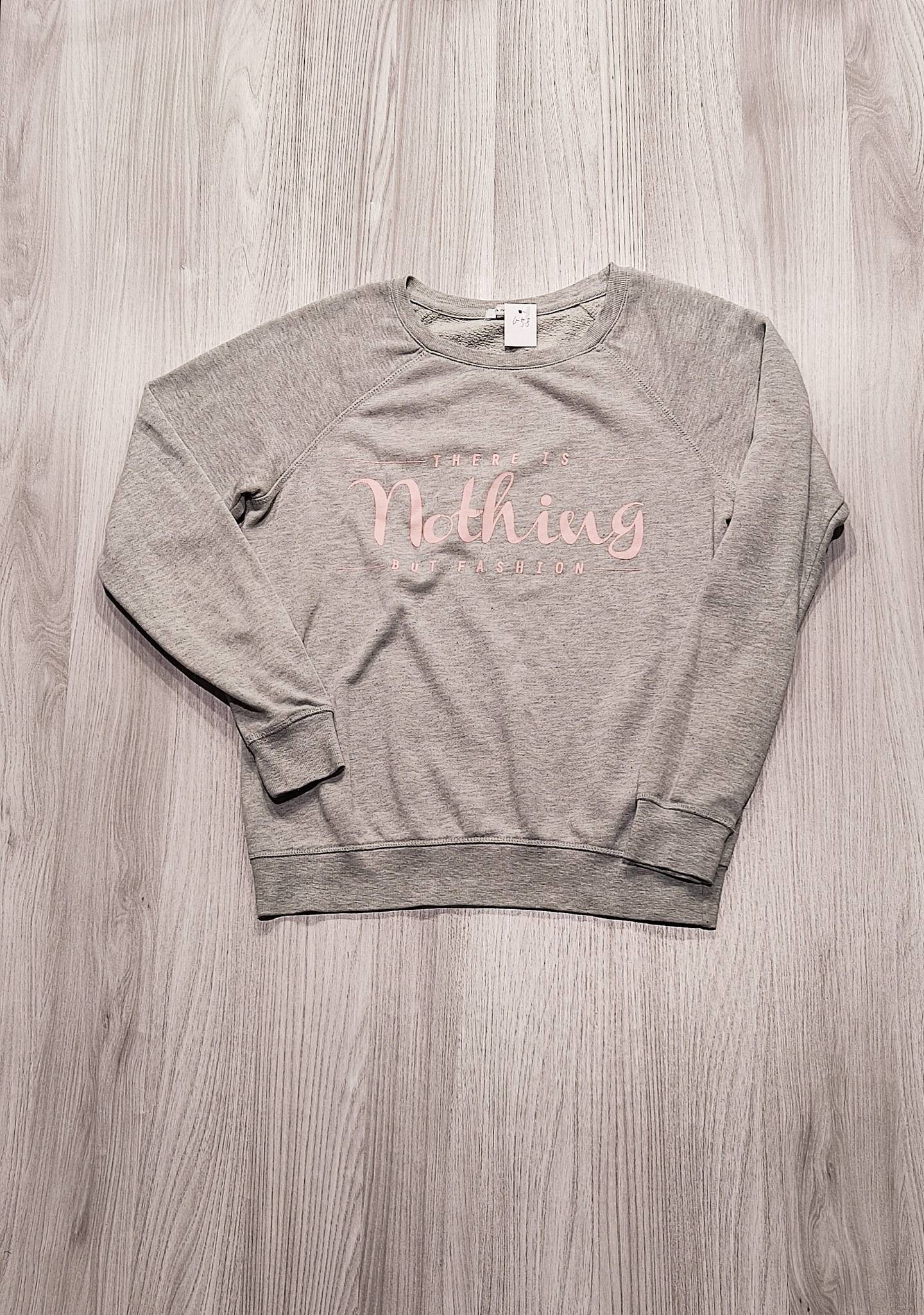 Amisu szürke "Nothing but fashion" pulóver