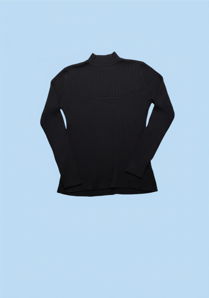H&M fekete bordázott felsõ