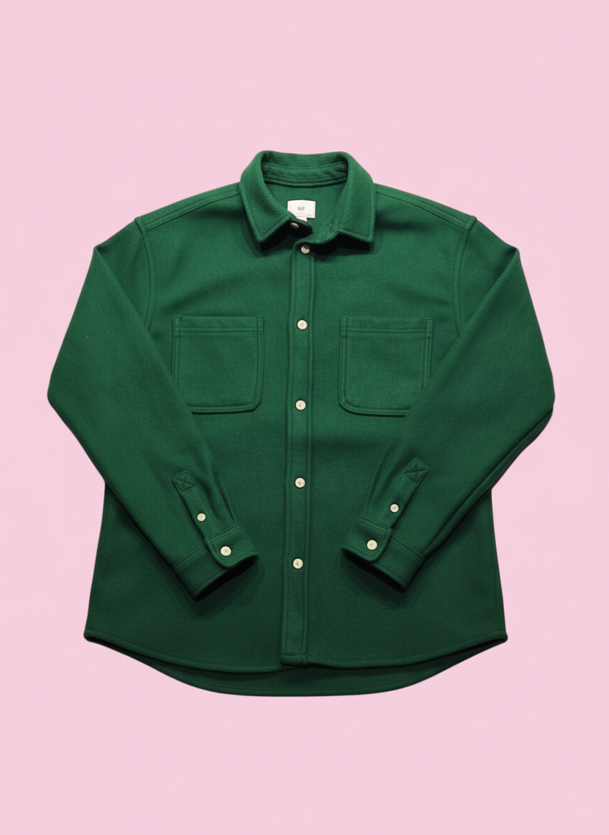 H&M zöld gyapjúhatású kabát