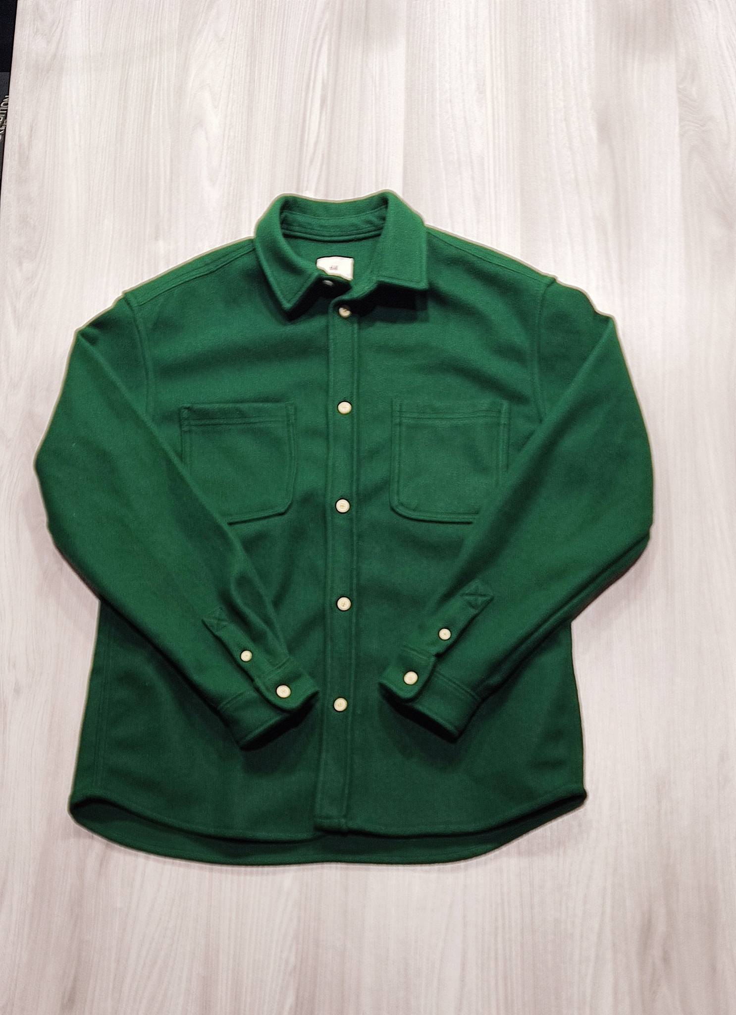 H&M zöld gyapjúhatású kabát
