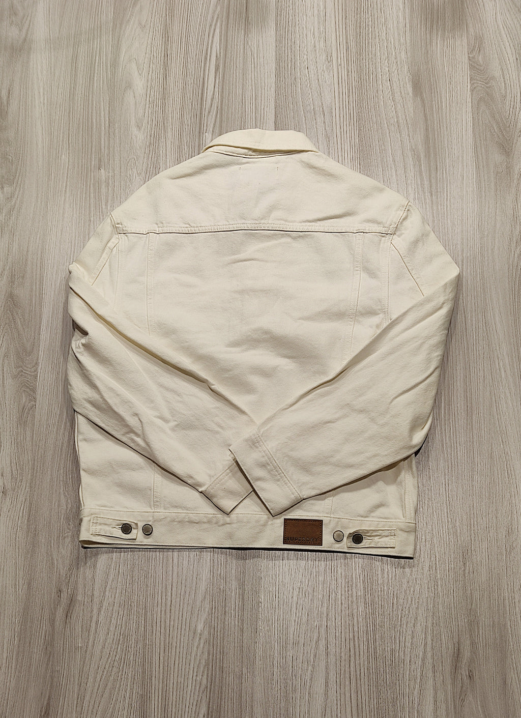 SUPERDRY fehér farmerdzseki