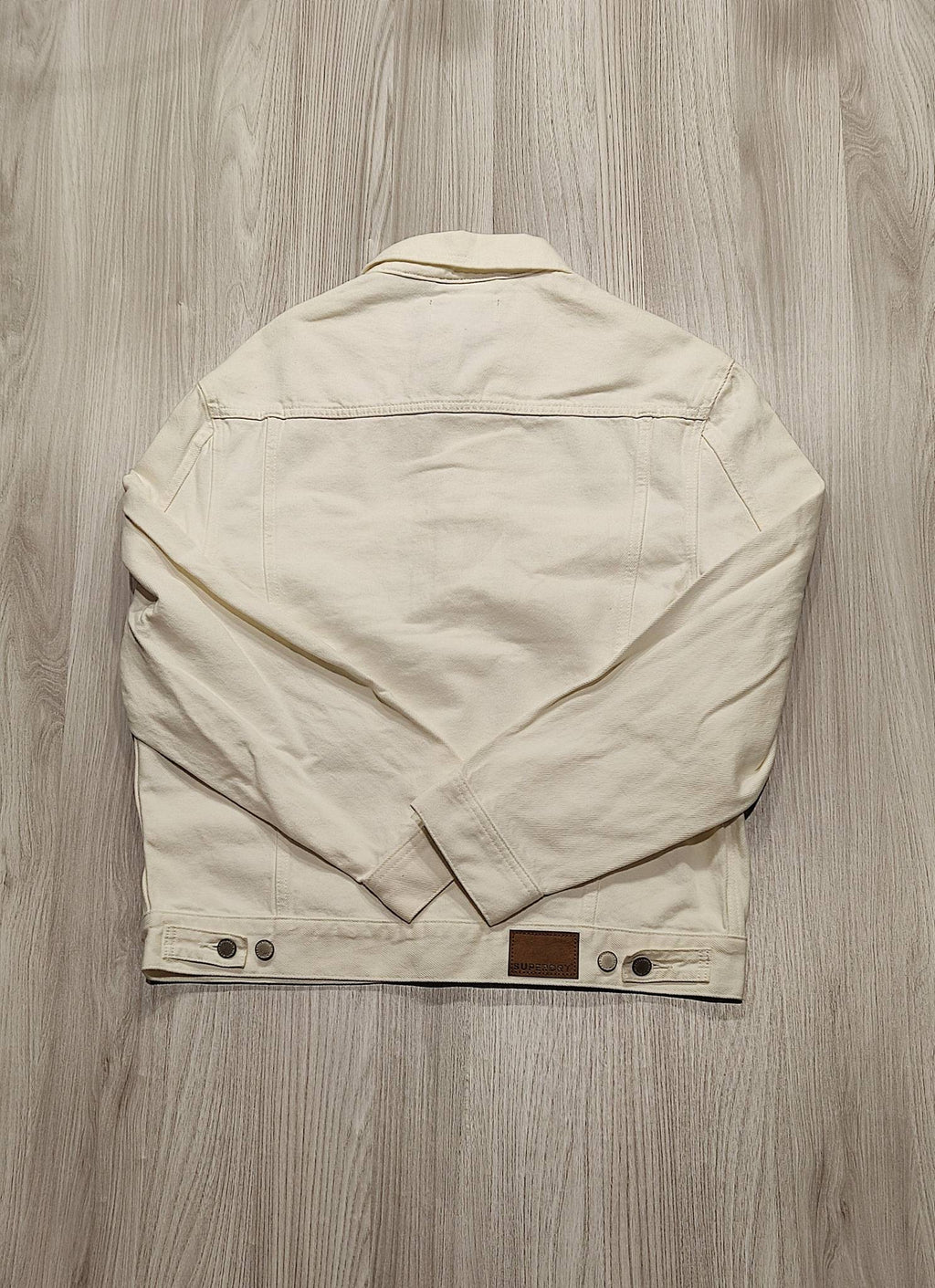 SUPERDRY fehér farmerdzseki