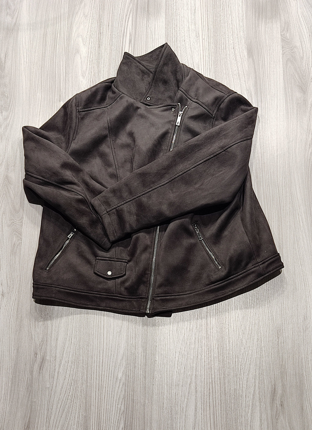 New Look barna biker dzseki