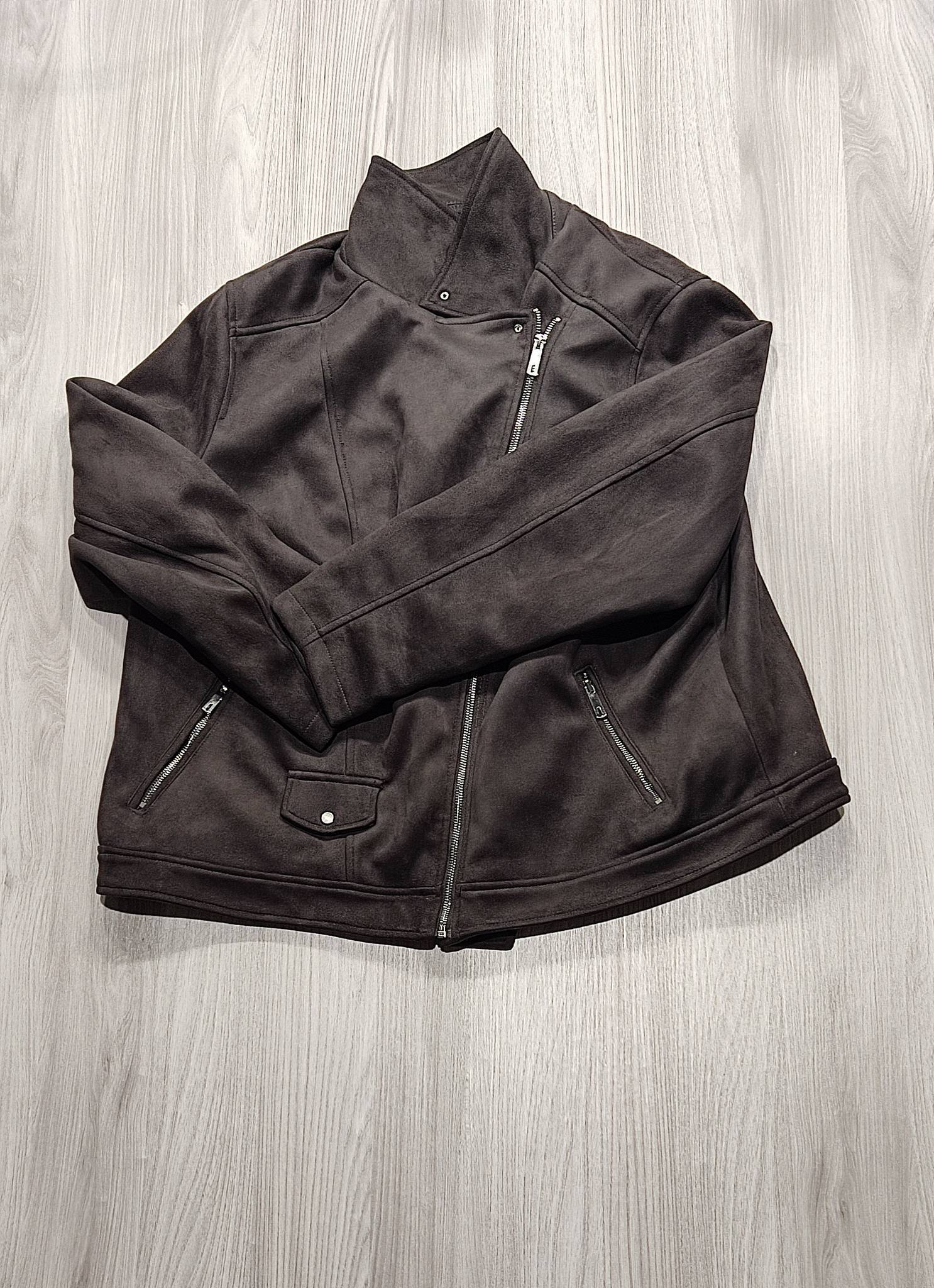 New Look barna biker dzseki