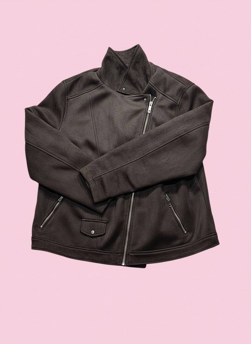 New Look barna biker dzseki
