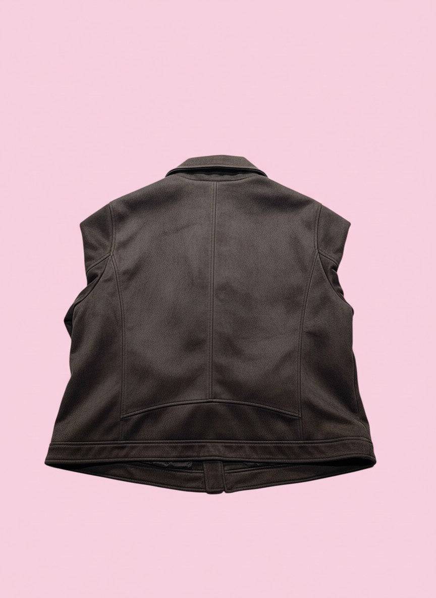 New Look barna biker dzseki