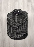 New Look fekete-fehér tweed kabát
