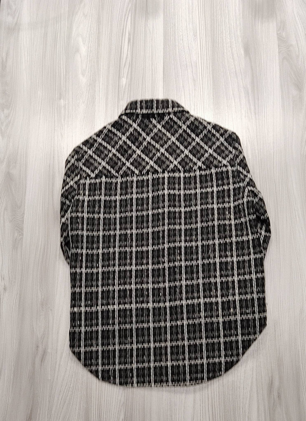New Look fekete-fehér tweed kabát