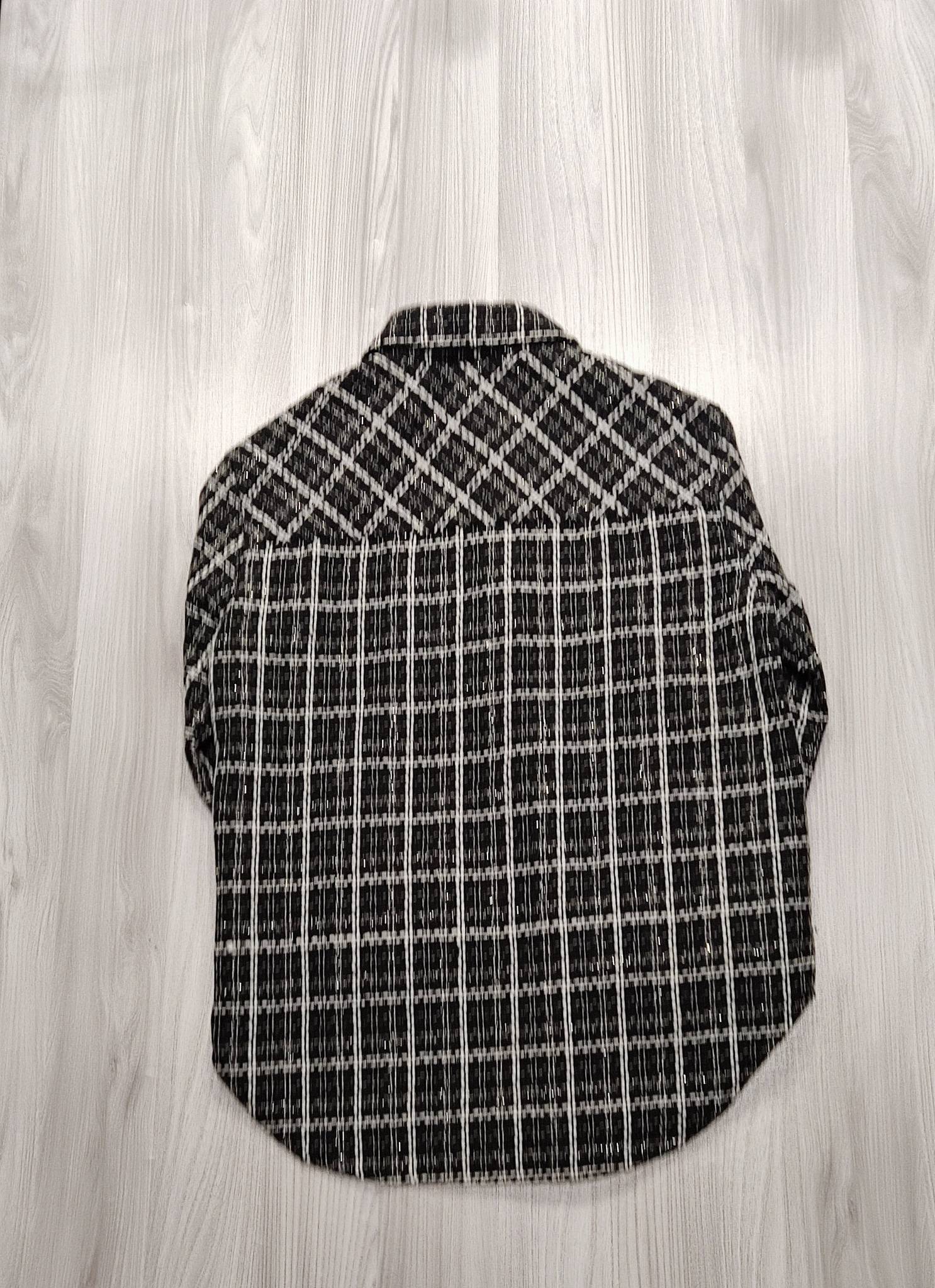 New Look fekete-fehér tweed kabát