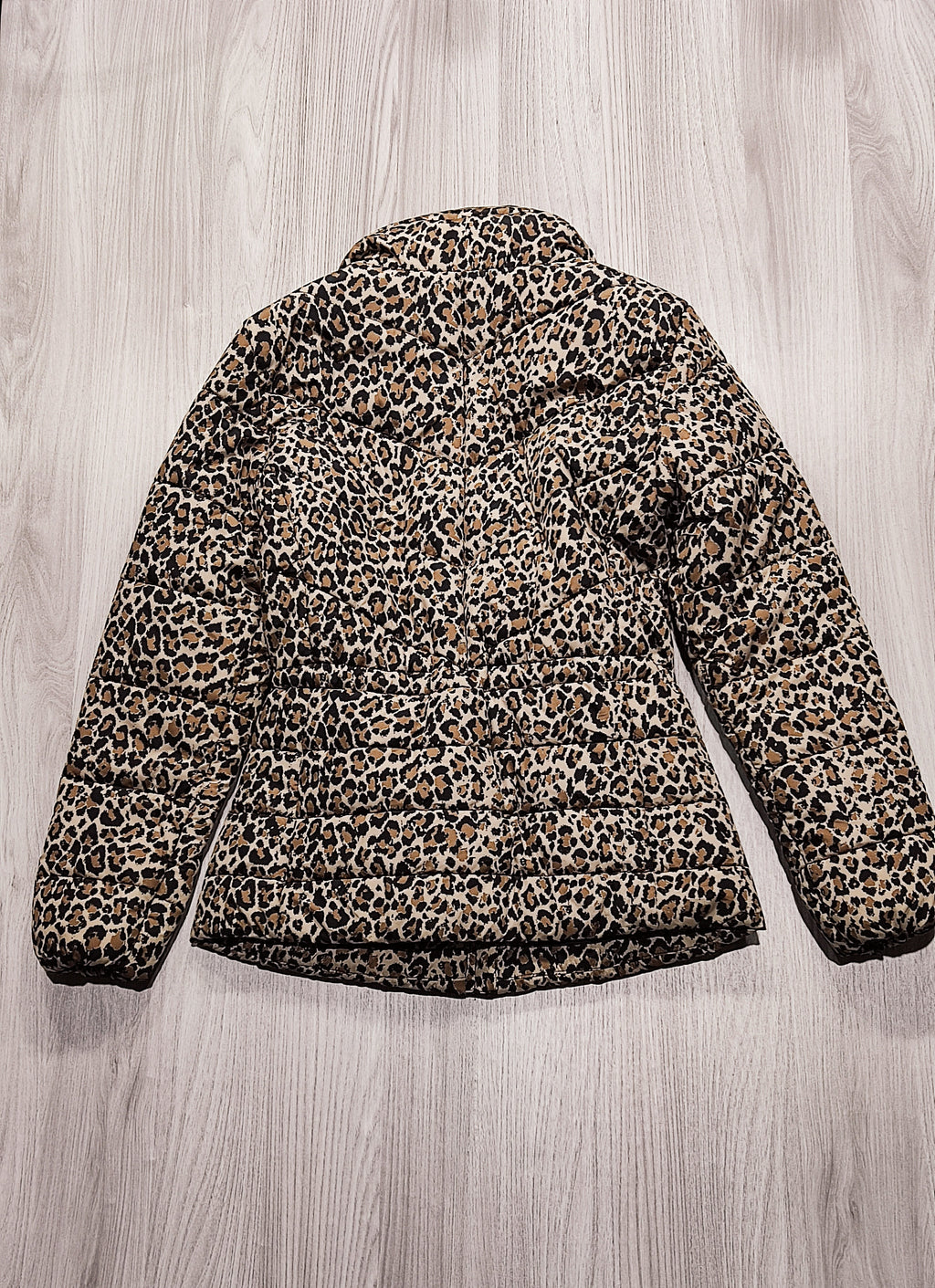 M&S leopárdmintás steppelt kabát