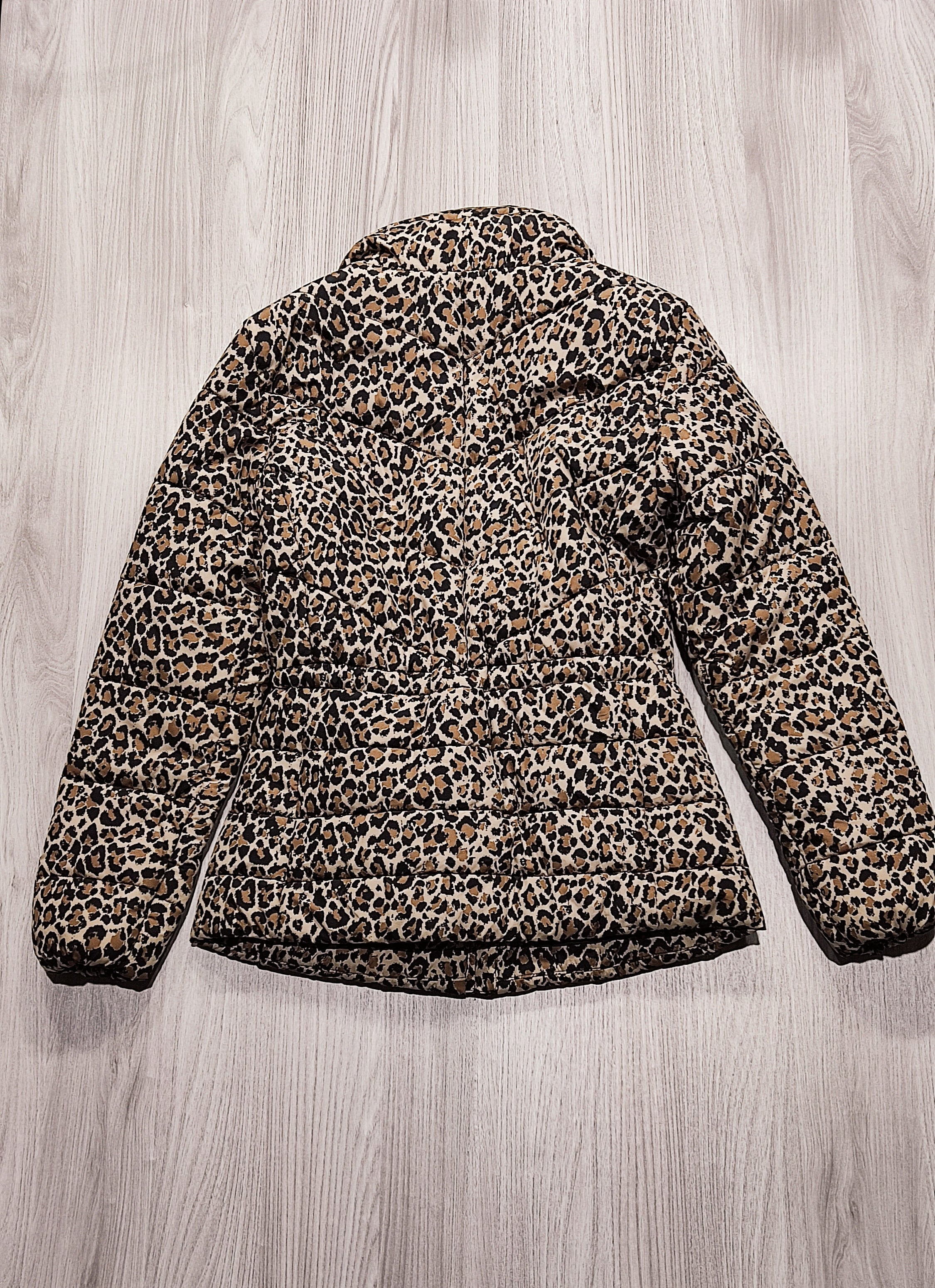 M&S leopárdmintás steppelt kabát
