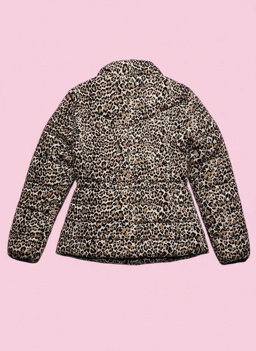 M&S leopárdmintás steppelt kabát