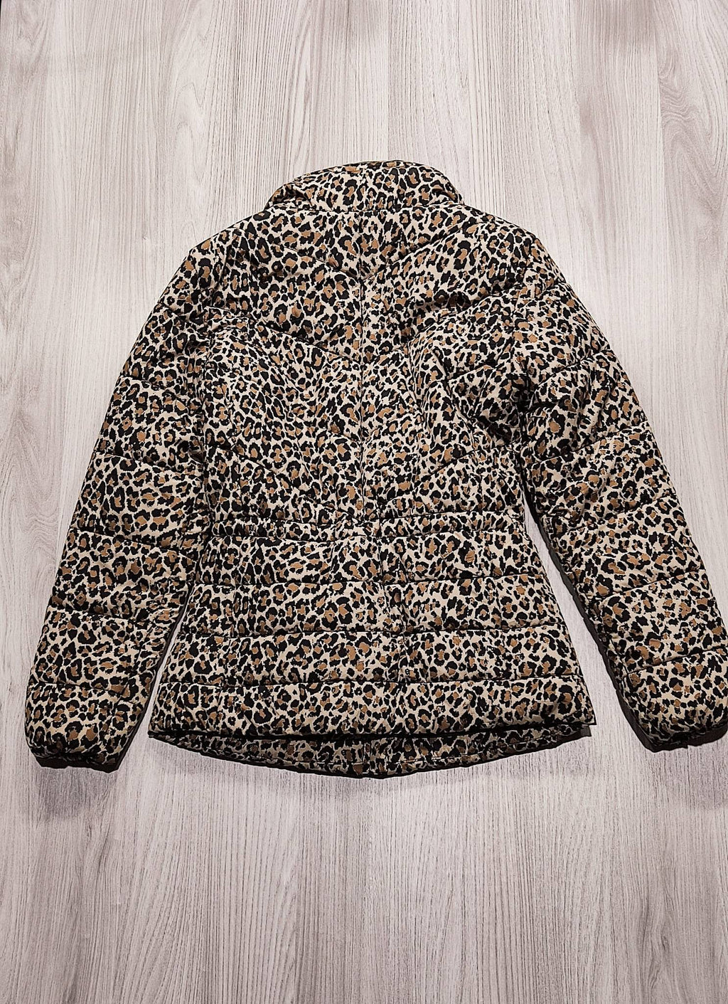 M&S leopárdmintás steppelt kabát