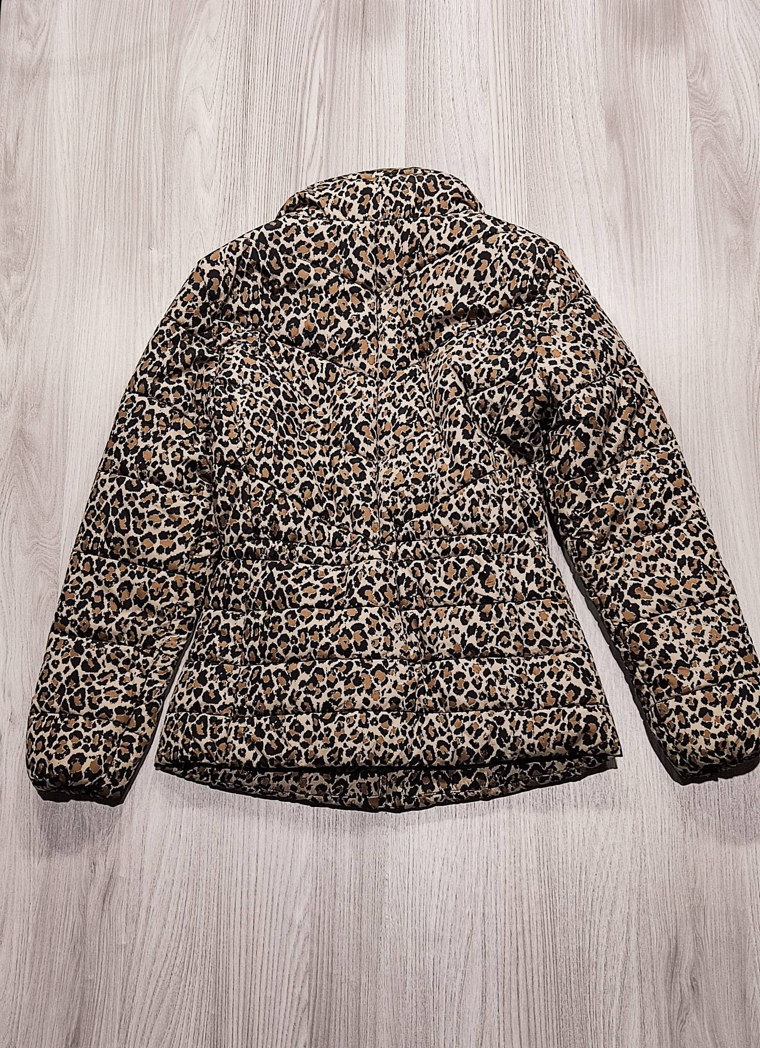 M&S leopárdmintás steppelt kabát