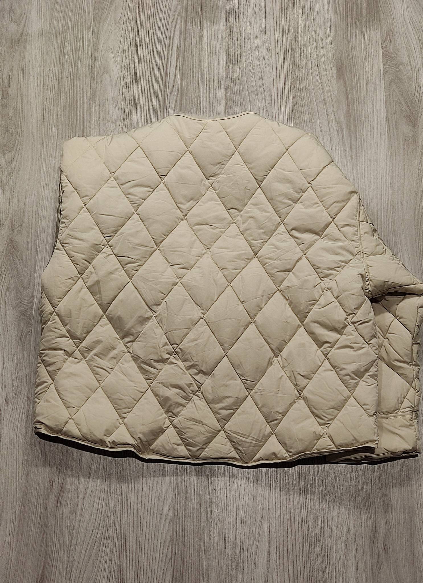 River Island krémszínû szõrmegalléros kabát