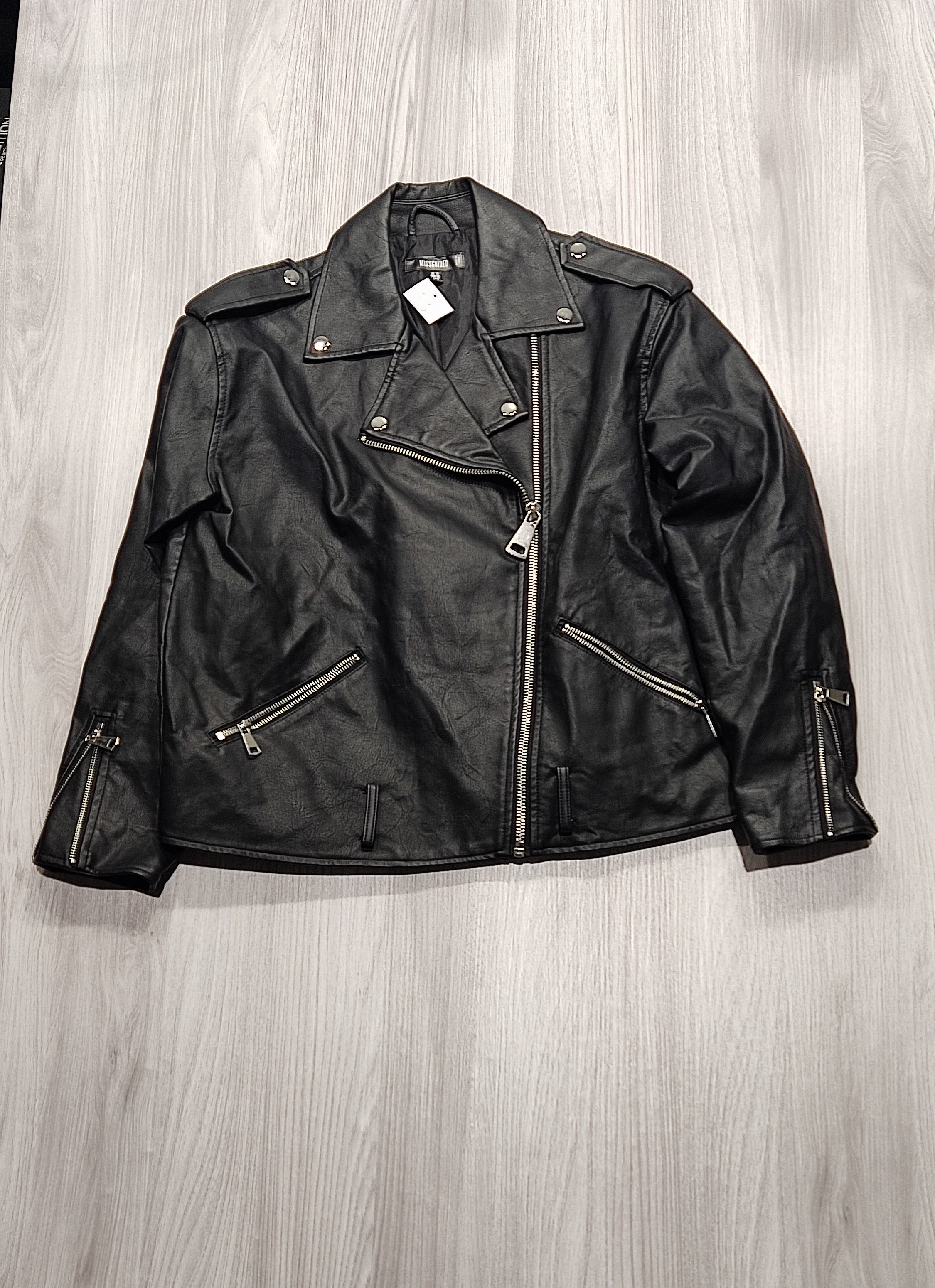 Missguided mûbõr biker kabát