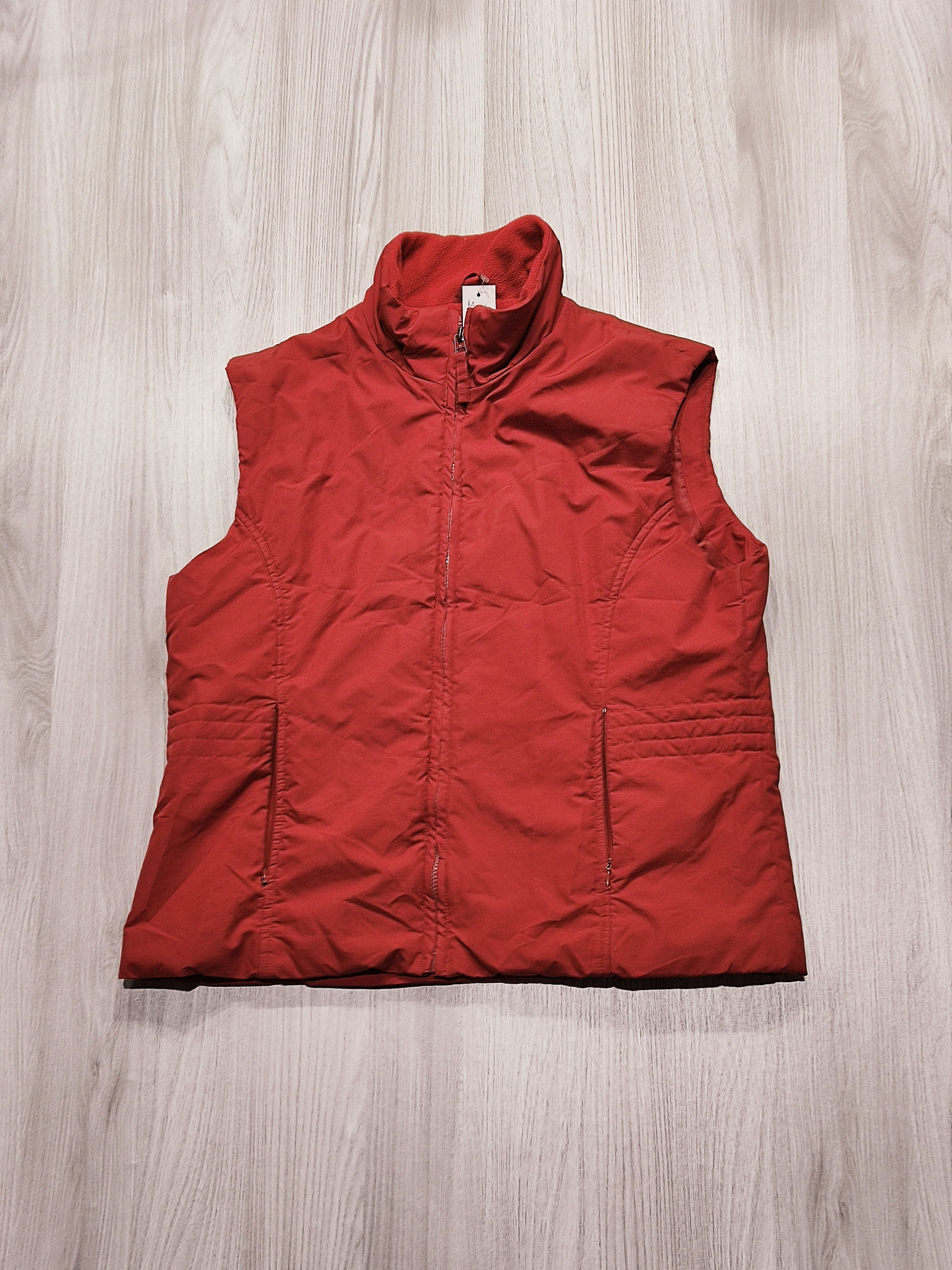 AUTHENTIC piros steppelt mellény