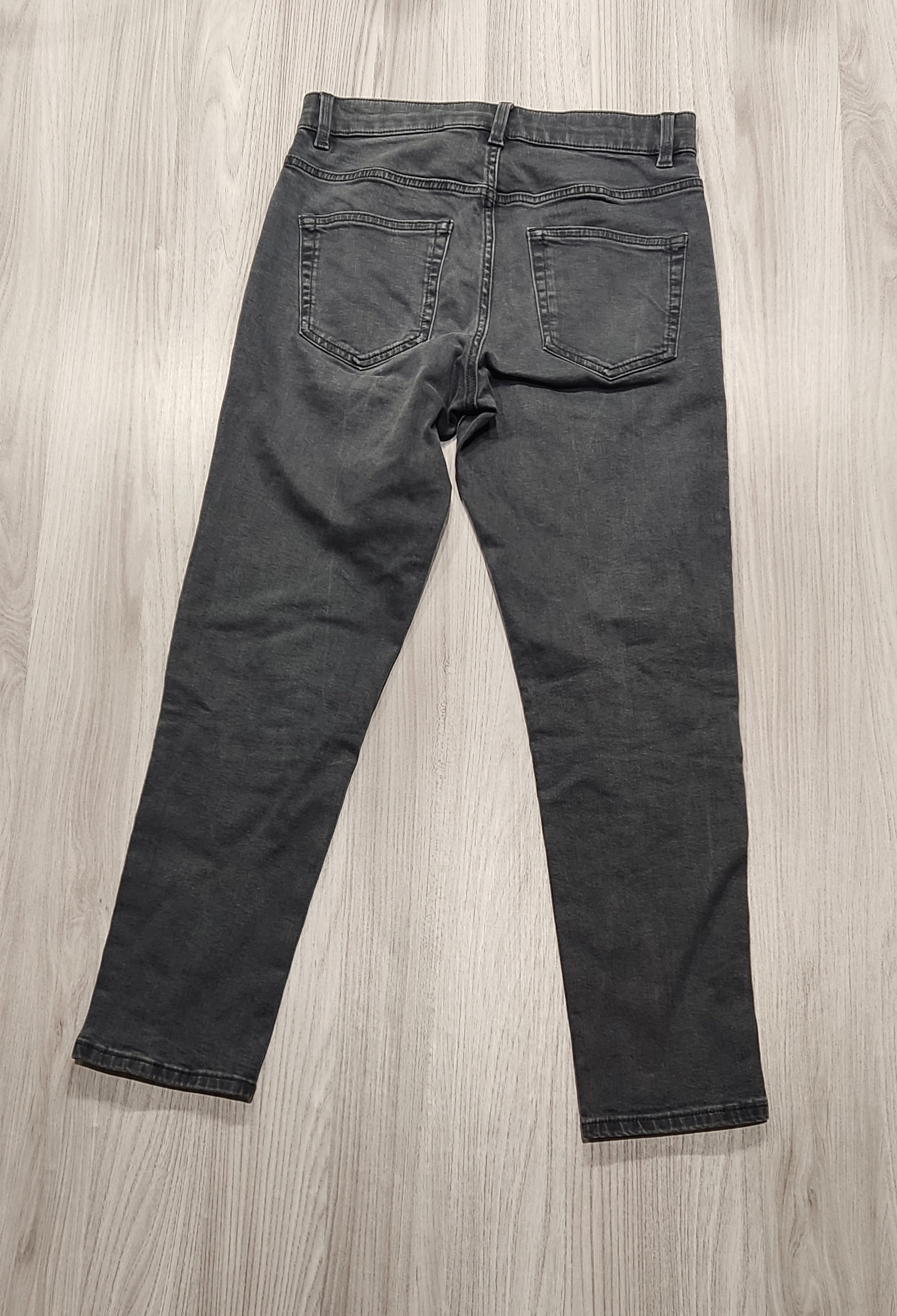 Next szürke slim fit farmer