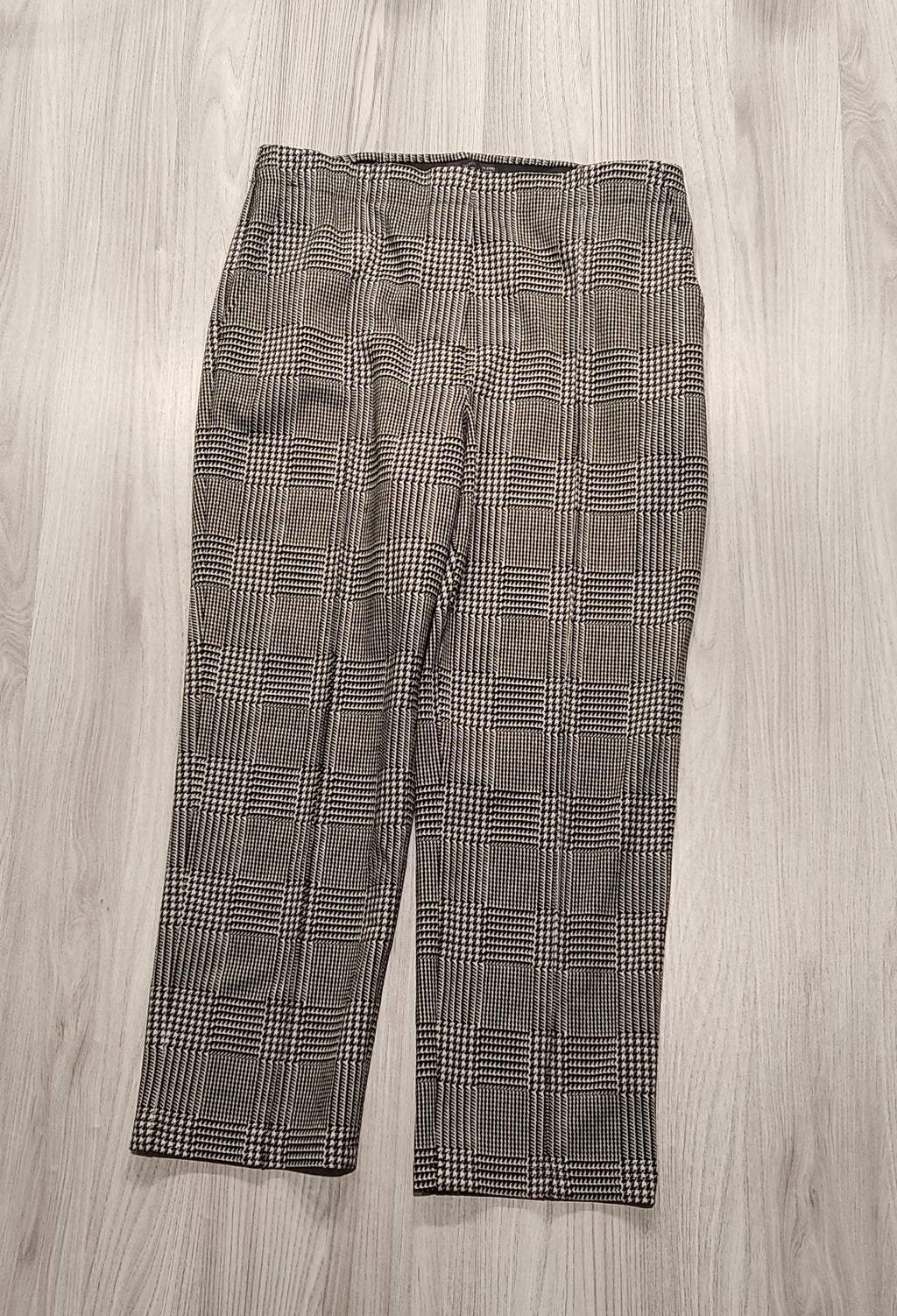 M&S Collection barna kockás szövetnadrág