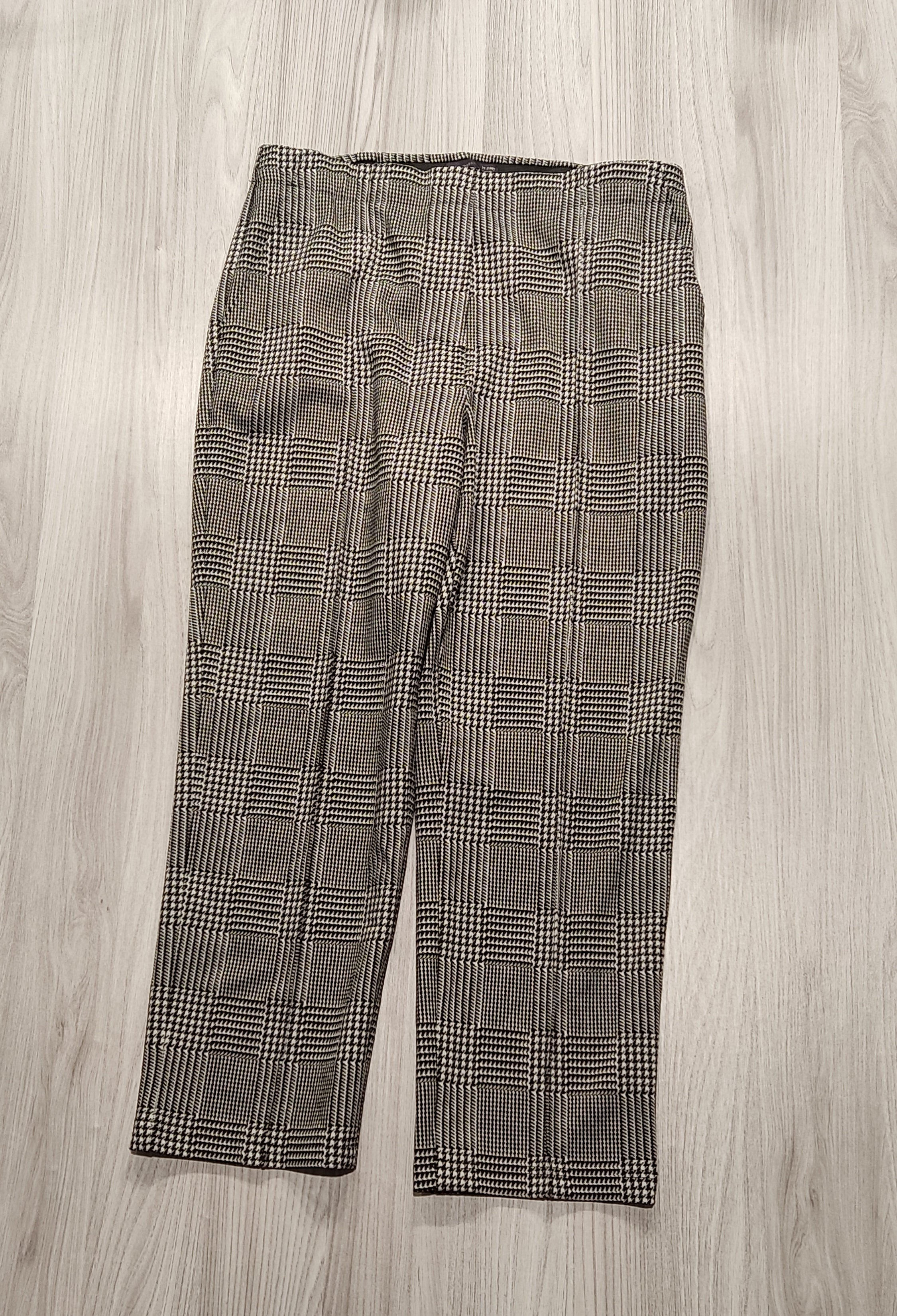 M&S Collection barna kockás szövetnadrág