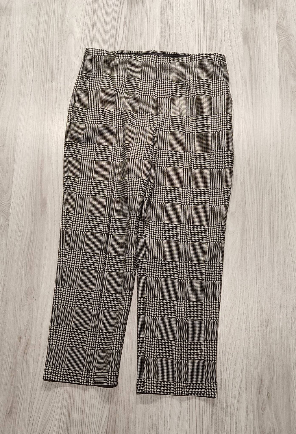 M&S Collection barna kockás szövetnadrág