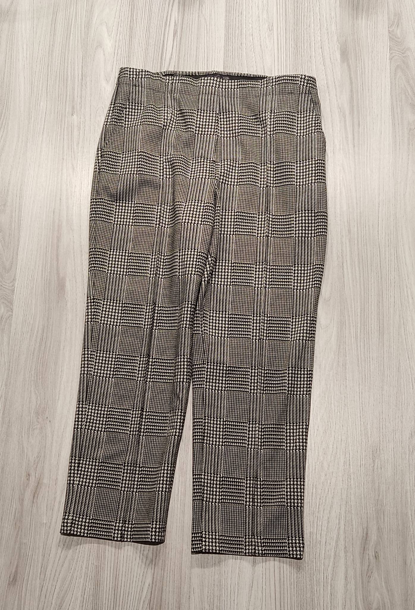 M&S Collection barna kockás szövetnadrág