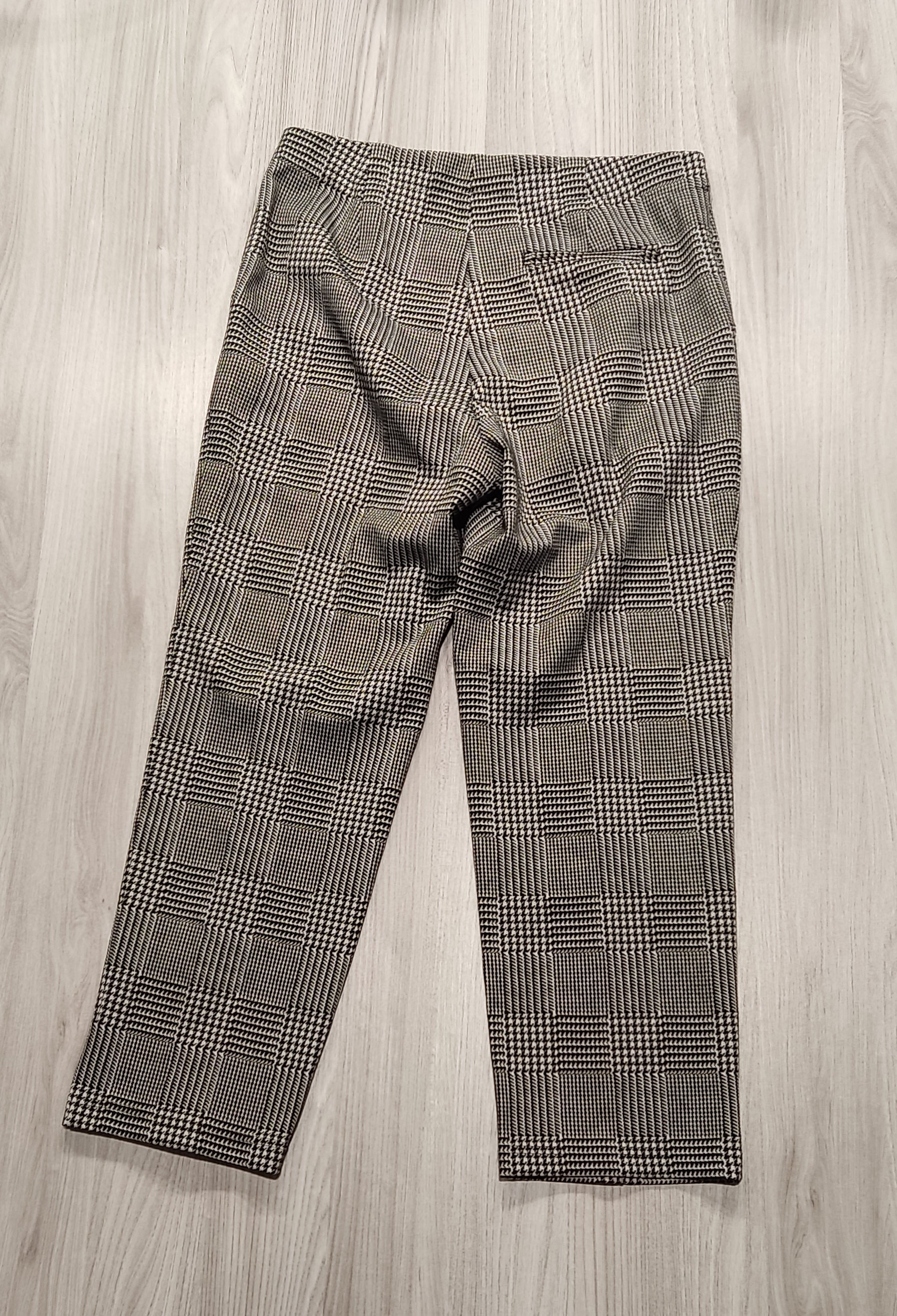 M&S Collection barna kockás szövetnadrág