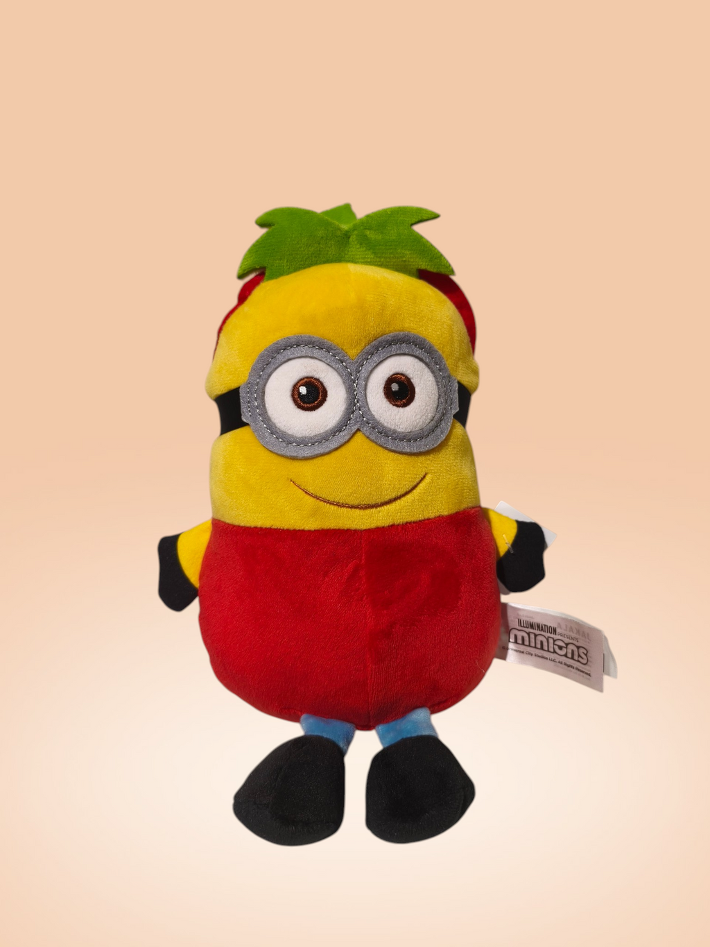 Minion paradicsom jelmezben plüssfigura