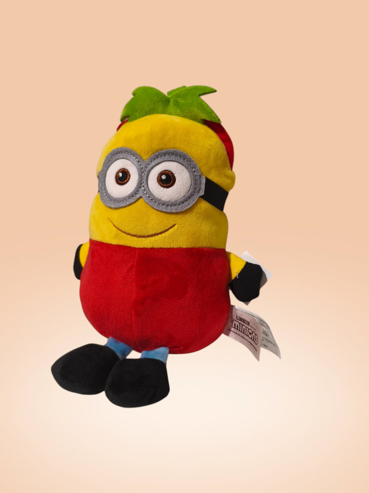 Minion paradicsom jelmezben plüssfigura