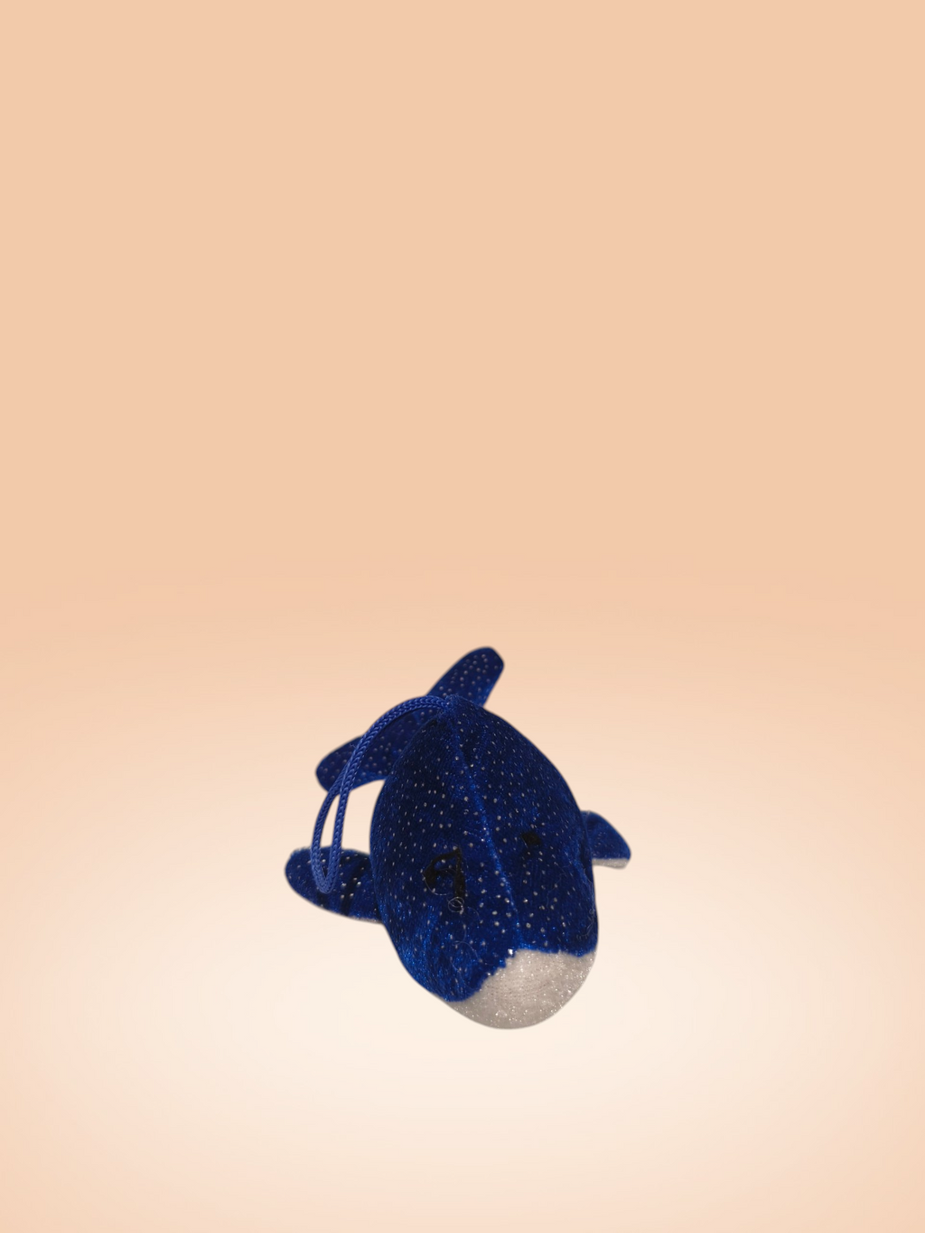 Kék csillogó delfin plüss