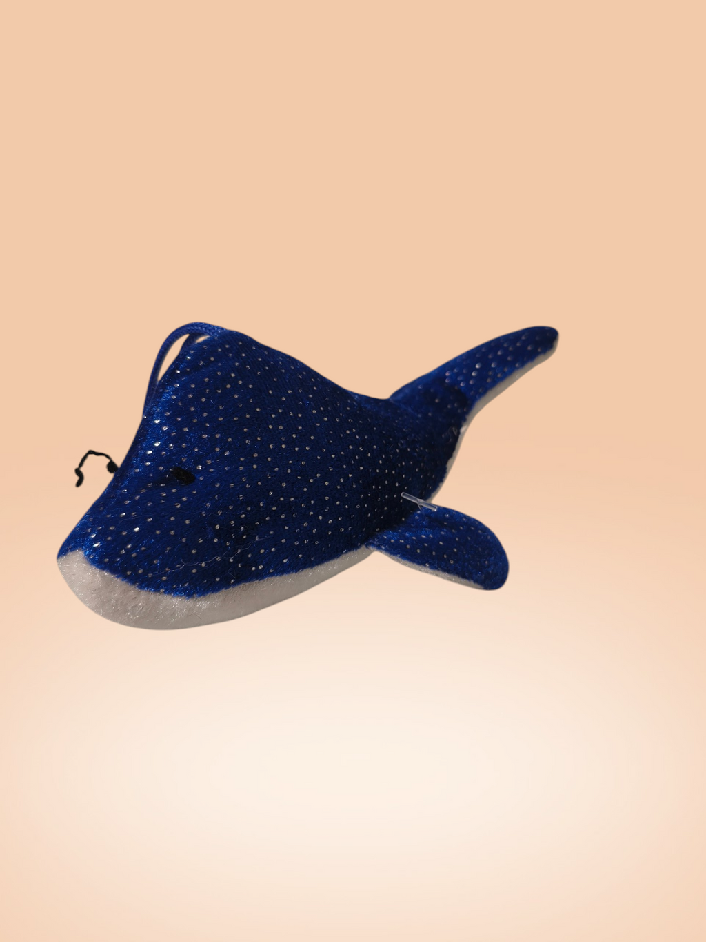 Kék csillogó delfin plüss