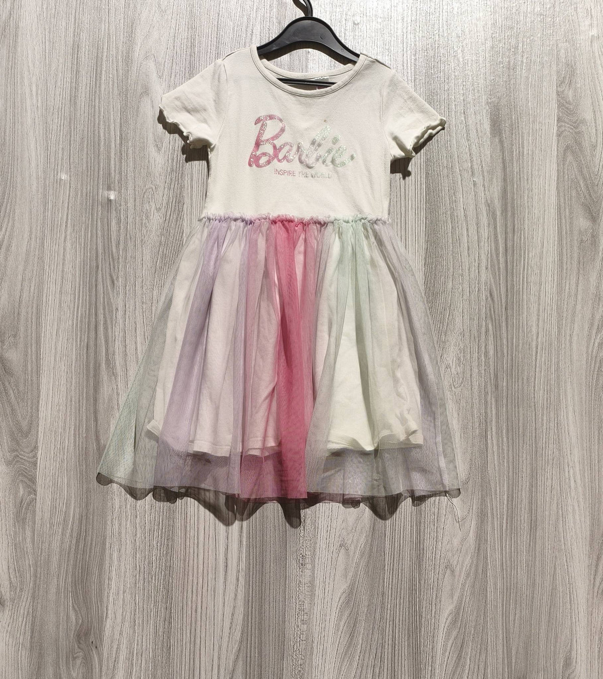 H&M Barbie szivárványos tüllszoknyás lányka ruha