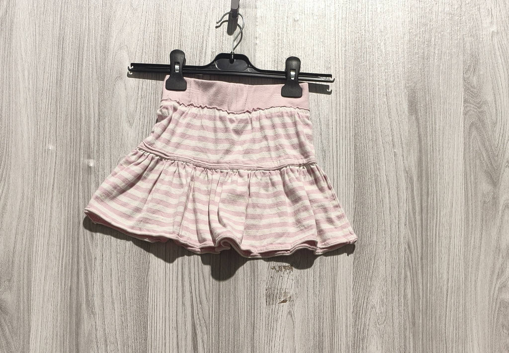 Cri Cri KIDSWEAR rózsaszín-fehér csíkos fodros lány szoknya
