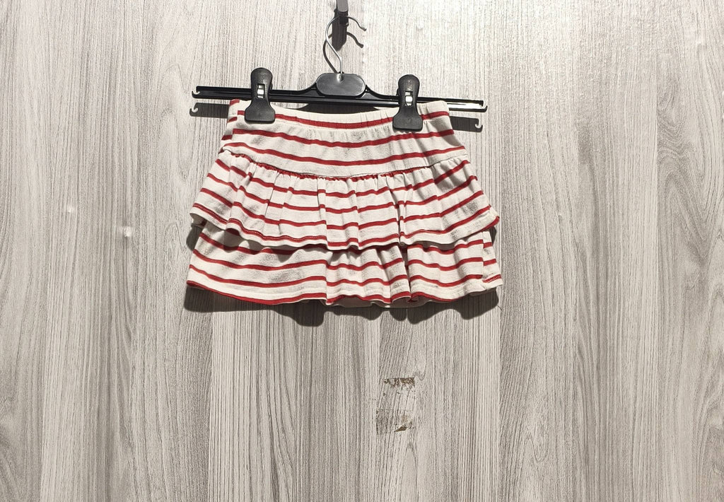 H&M fehér-piros csíkos fodros lány szoknya