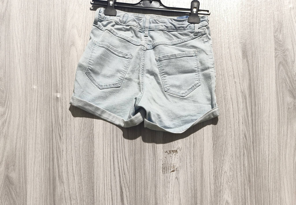 H&M világoskék farmer rövidnadrág