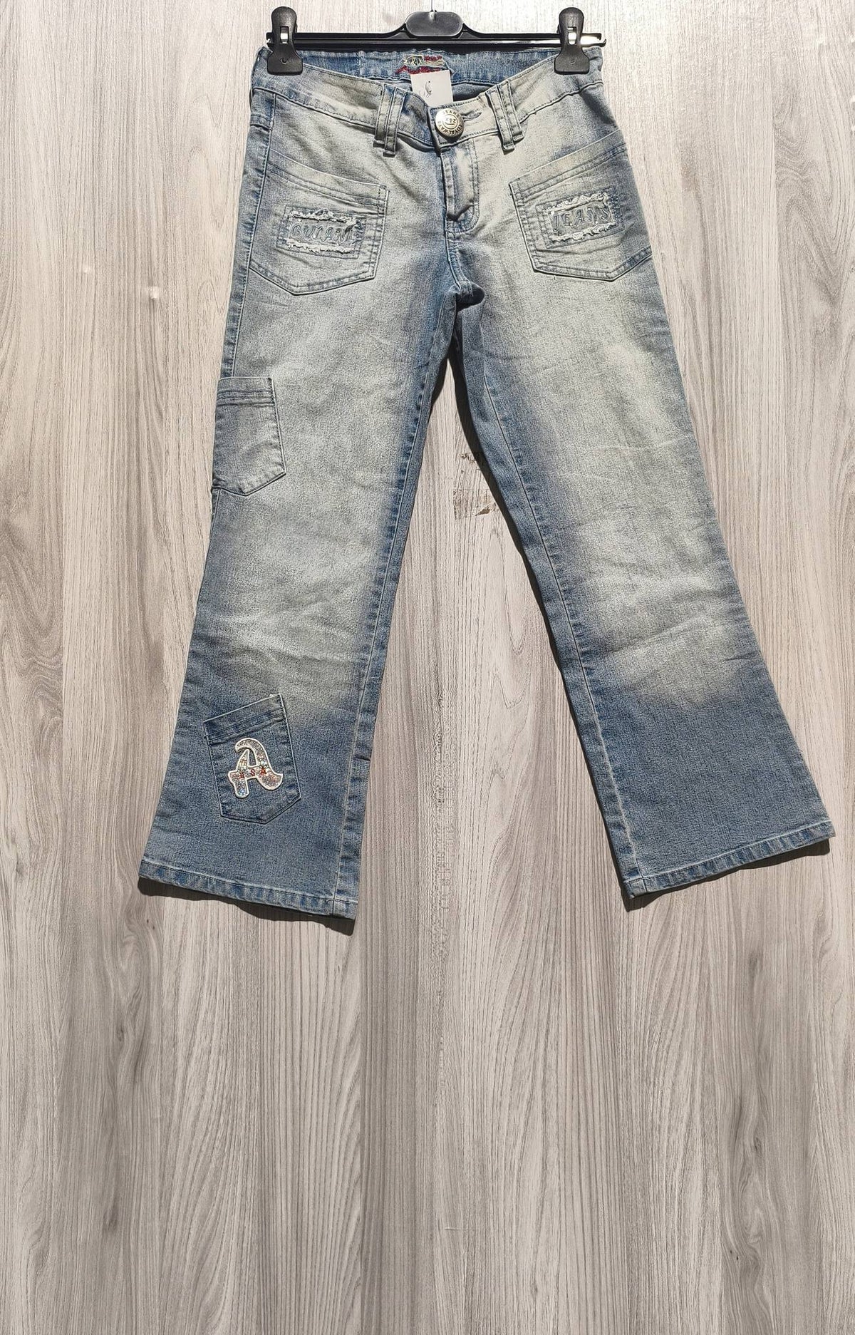 LOYALWAYS JEANS világoskék koptatott lány farmernadrág